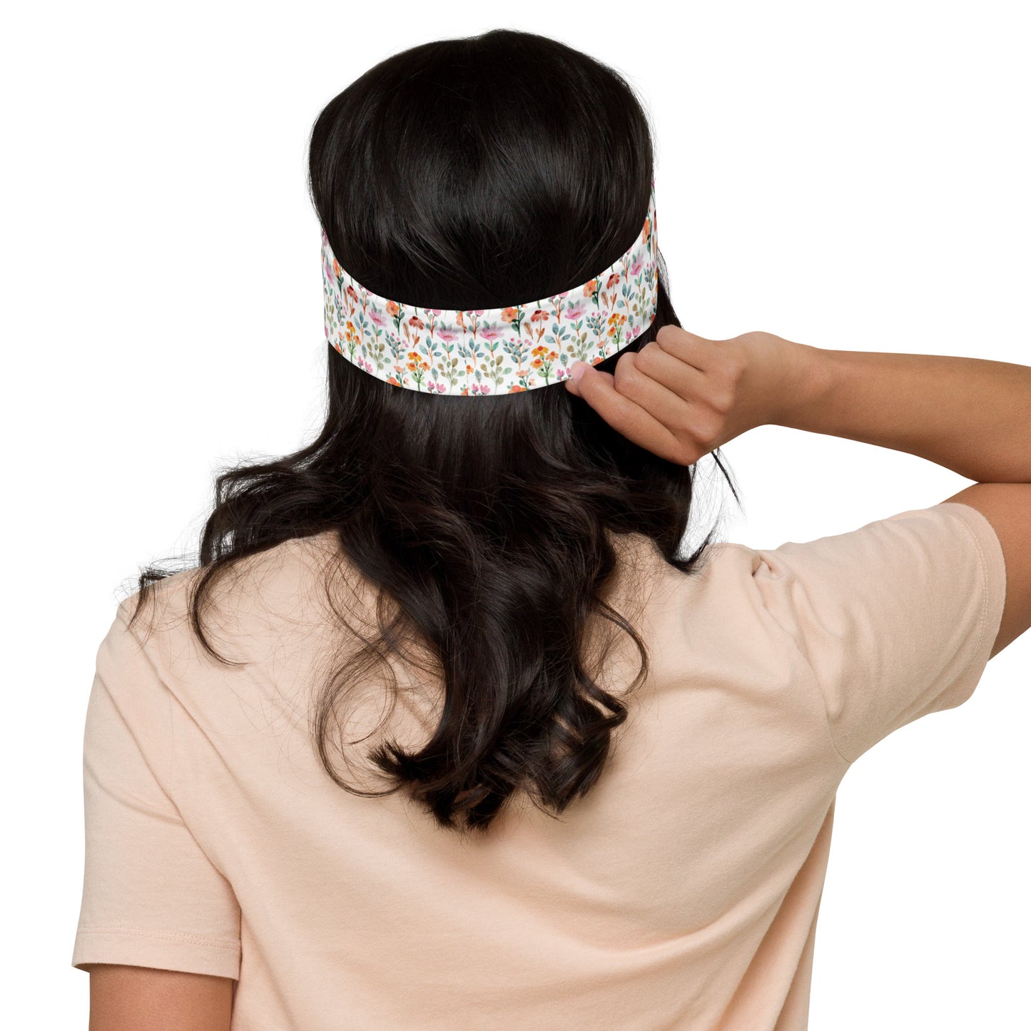 Headband - flower pattern - print on demand