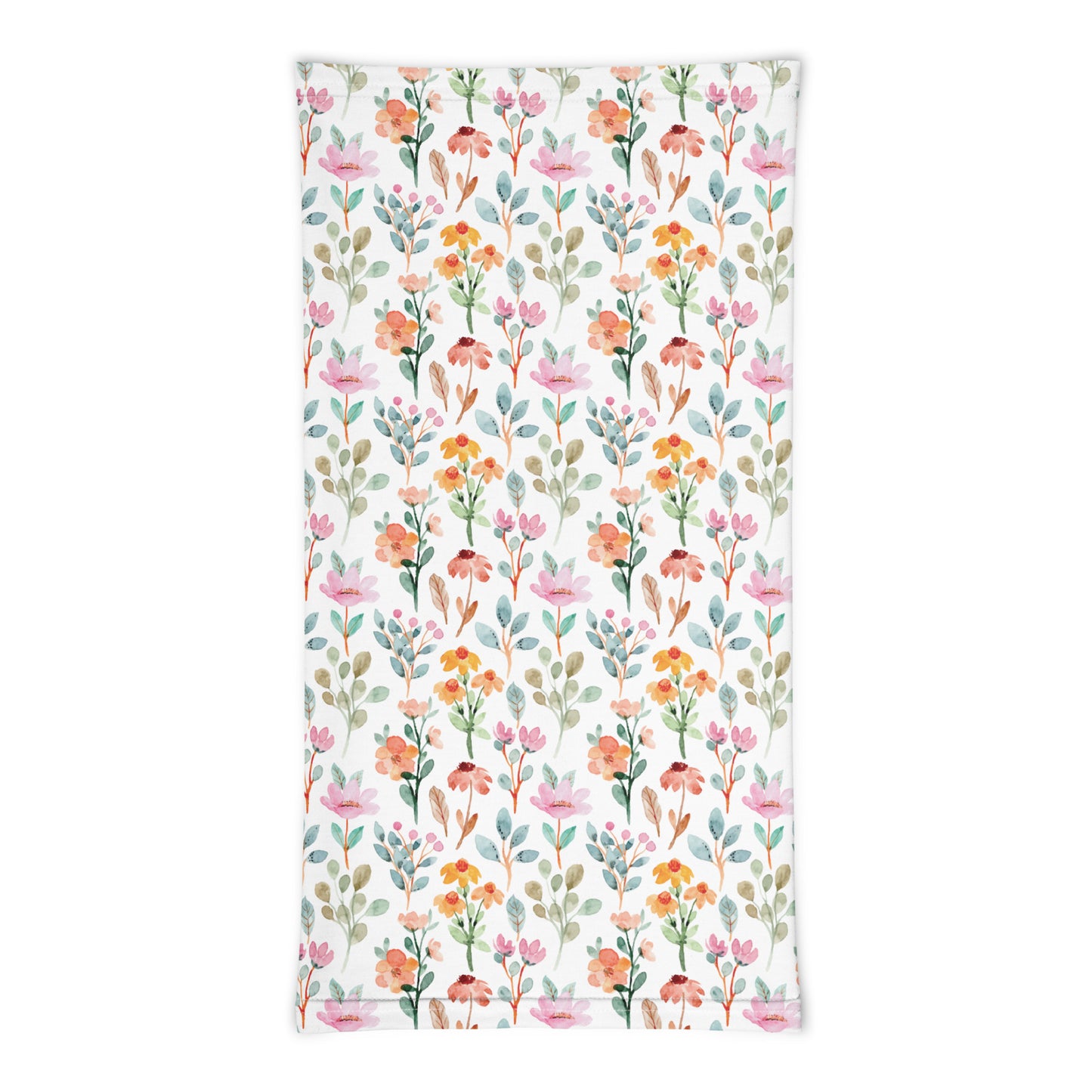 Neck Gaiter - FLOWER PATTERN - PRINT ON DEMAND