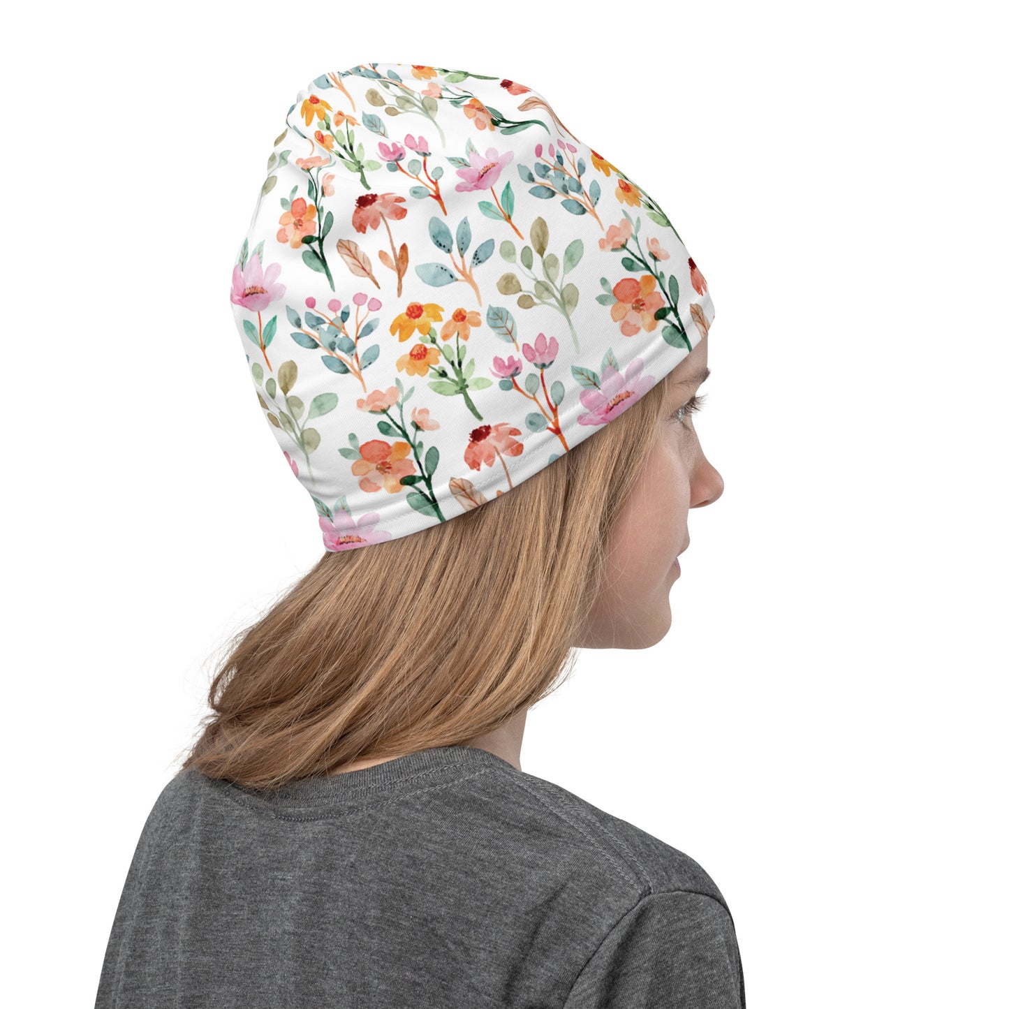 Neck Gaiter - FLOWER PATTERN - PRINT ON DEMAND