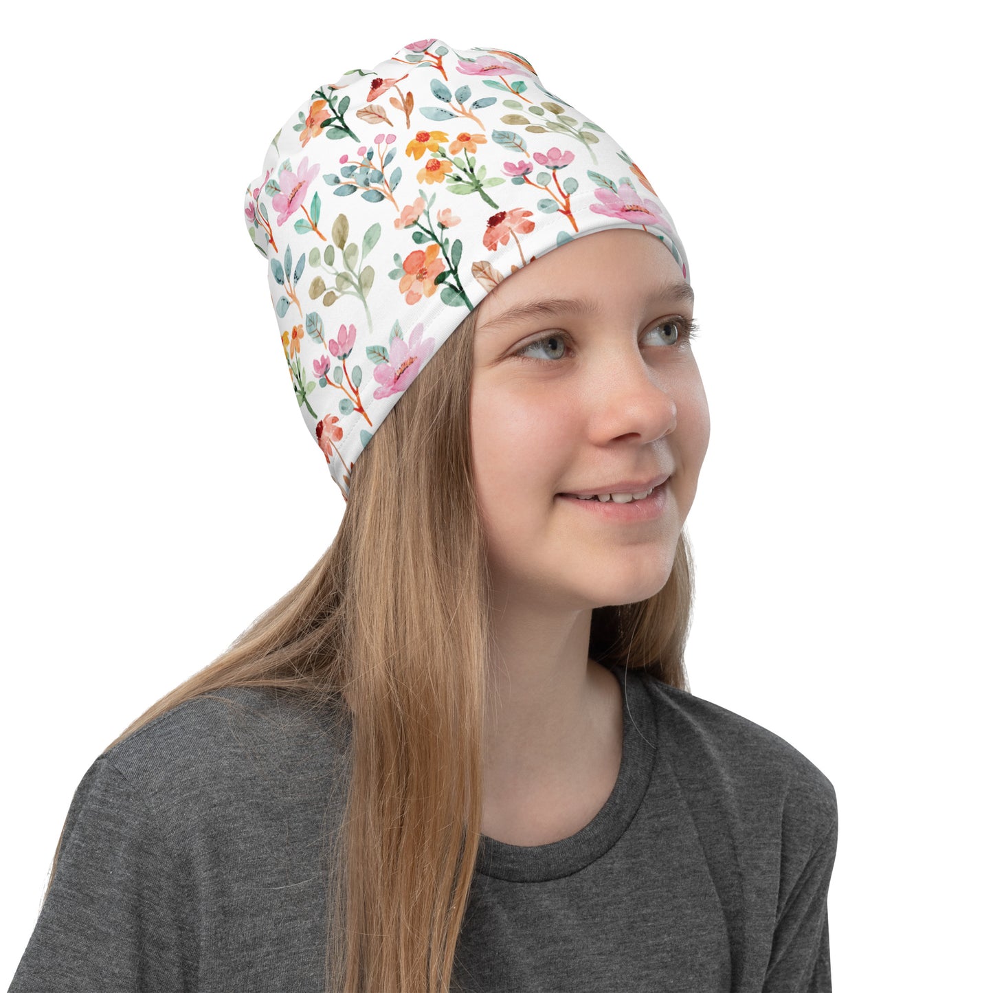 Neck Gaiter - FLOWER PATTERN - PRINT ON DEMAND