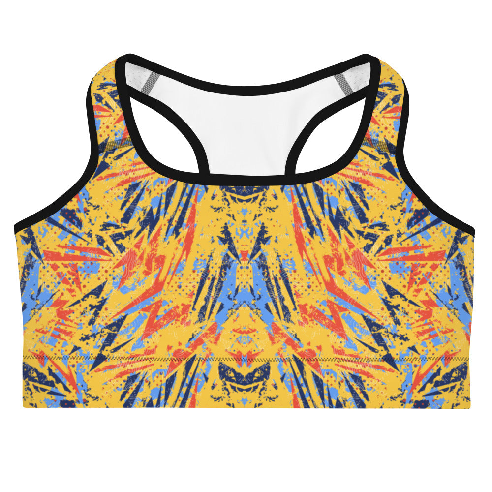 Sports bra - abstract background with sprot pattern - print on demand