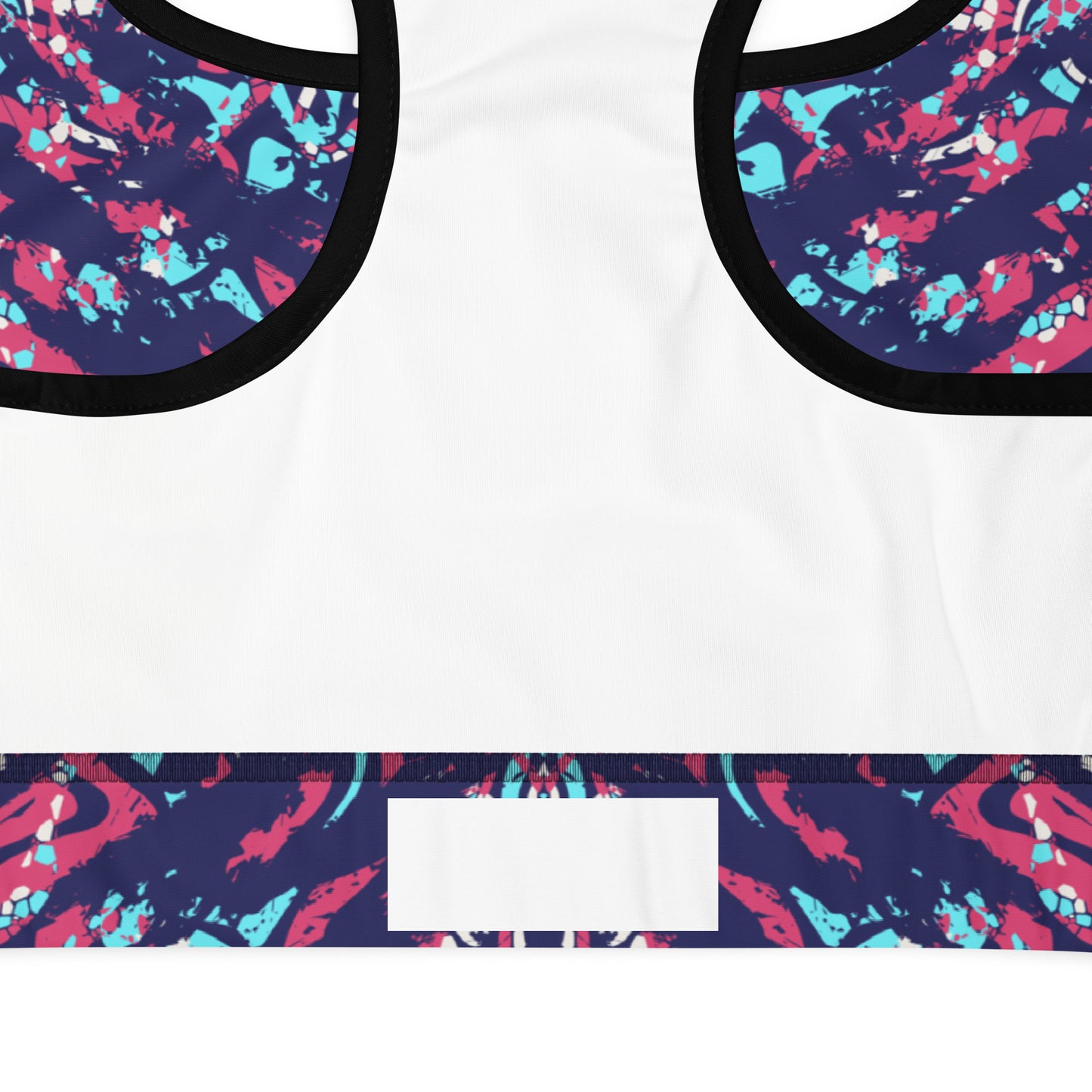 Sports bra - abstract background with sprot pattern - print on demand