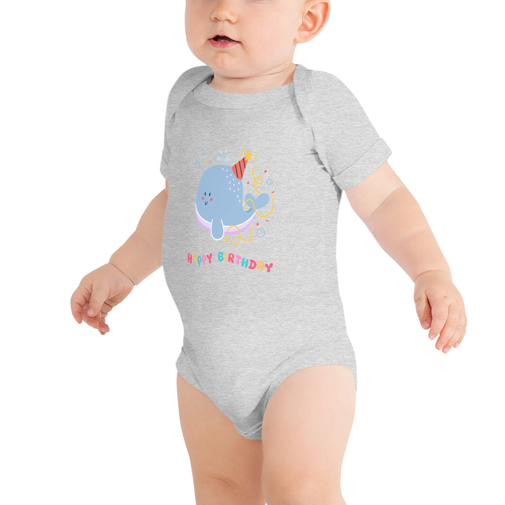 happy birthday - Baby short sleeve one piece