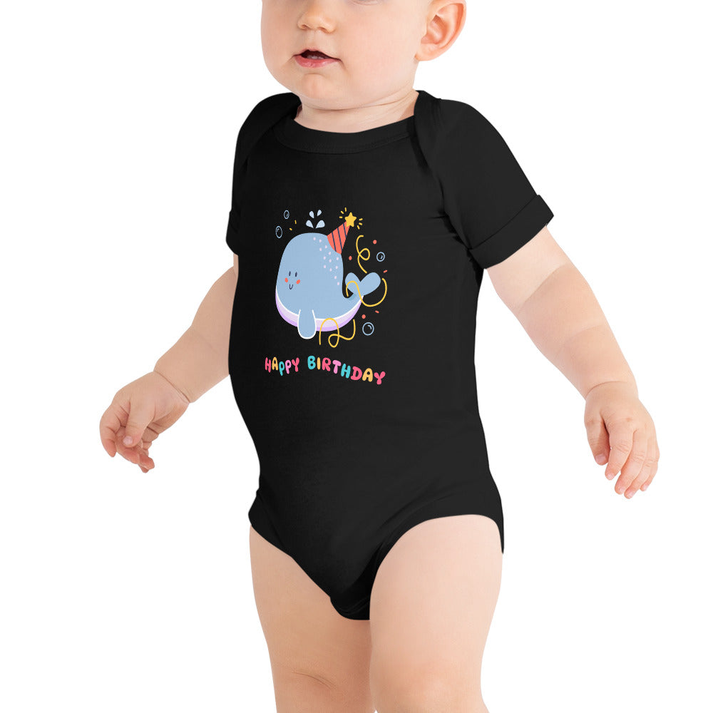 happy birthday - Baby short sleeve one piece