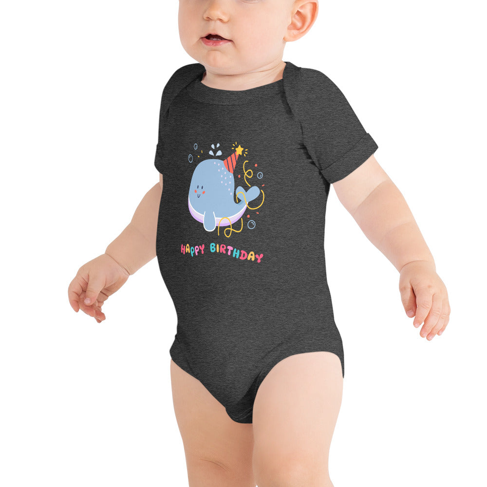 happy birthday - Baby short sleeve one piece