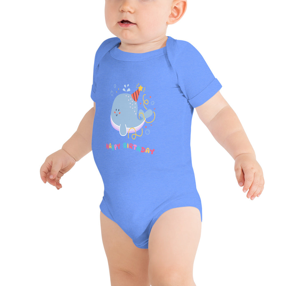 happy birthday - Baby short sleeve one piece