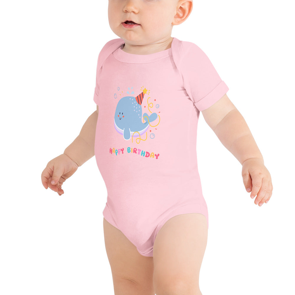 happy birthday - Baby short sleeve one piece