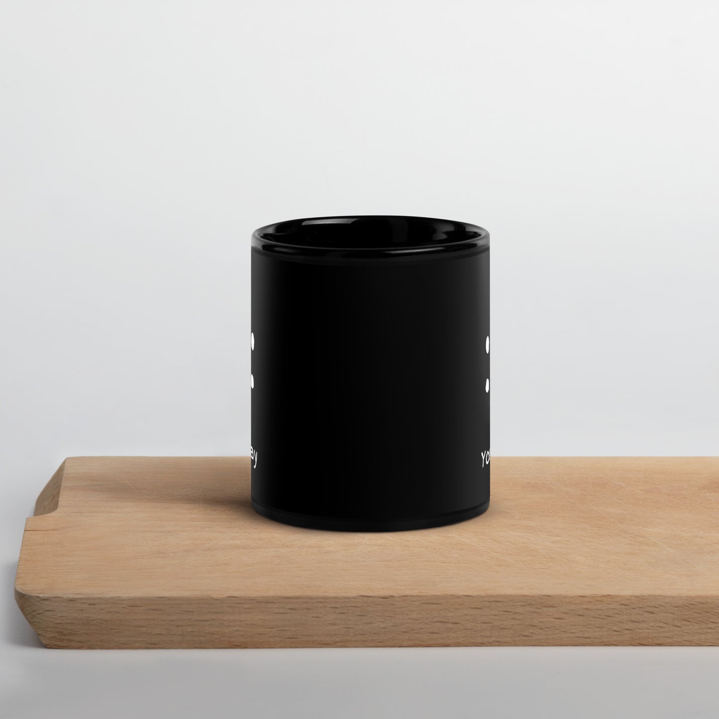 Black Glossy Mug - you today - print on demand