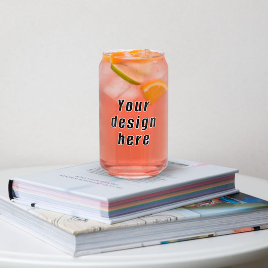 Can-shaped glass - your design here - print your demand