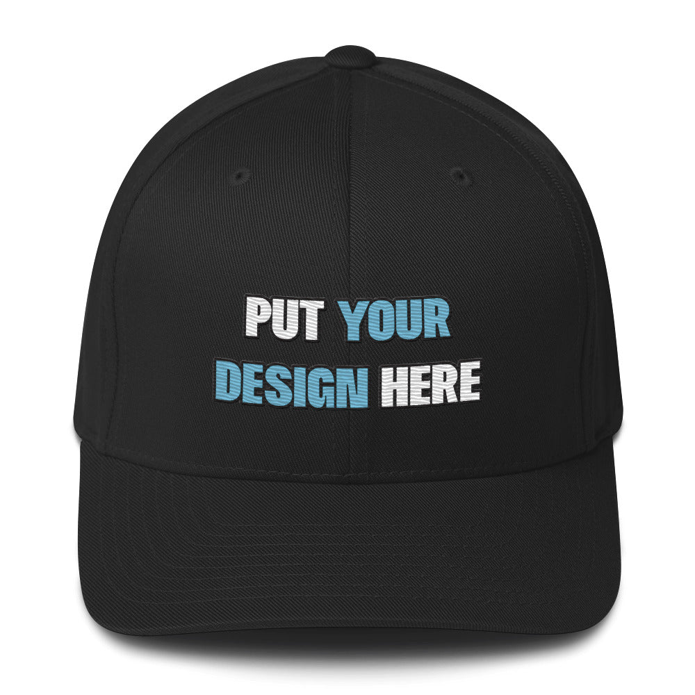 Closed-Back Structured Cap | Flexfit 6277 - put your design here | standard color - unlimited color