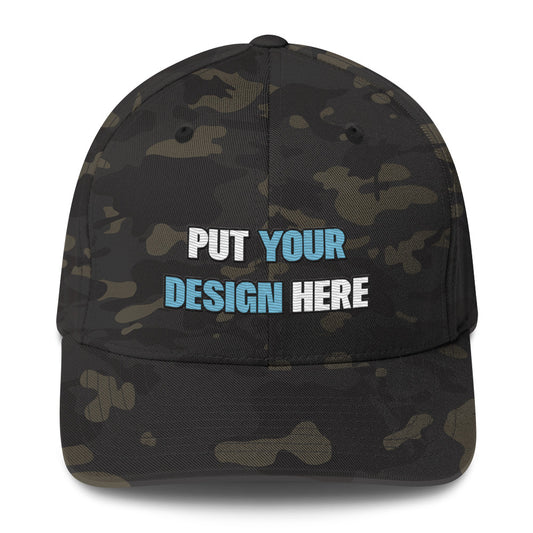 Closed-Back Structured Cap | Flexfit 6277 - put your design here | standard color - unlimited color