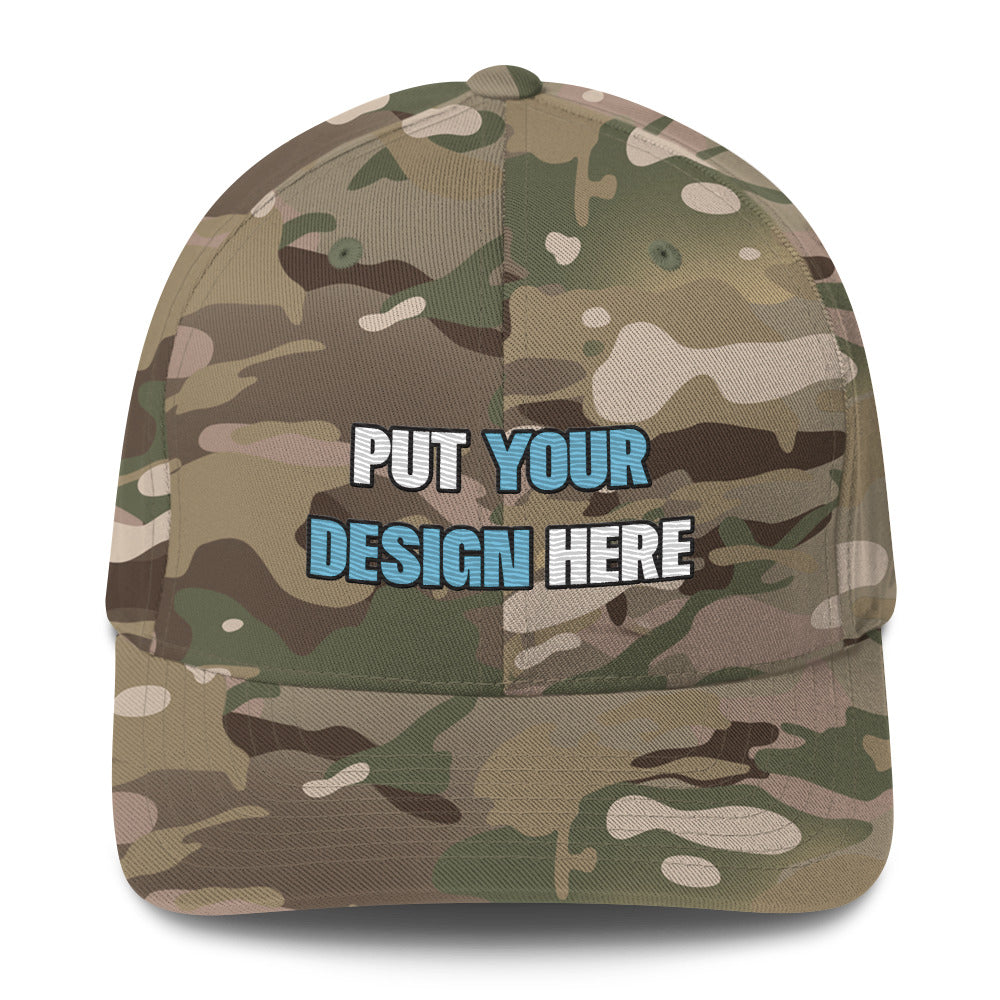 Closed-Back Structured Cap | Flexfit 6277 - put your design here | standard color - unlimited color