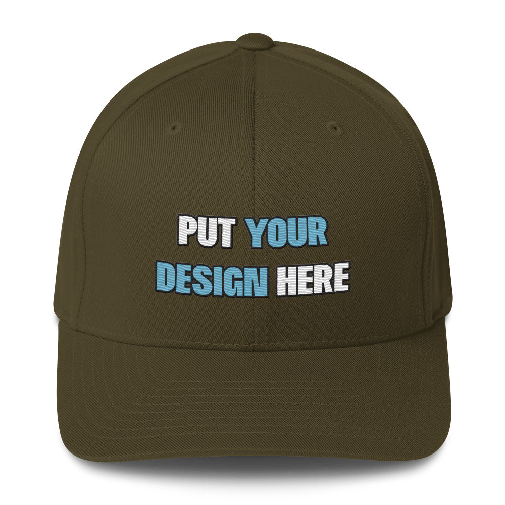 Closed-Back Structured Cap | Flexfit 6277 - put your design here | standard color - unlimited color