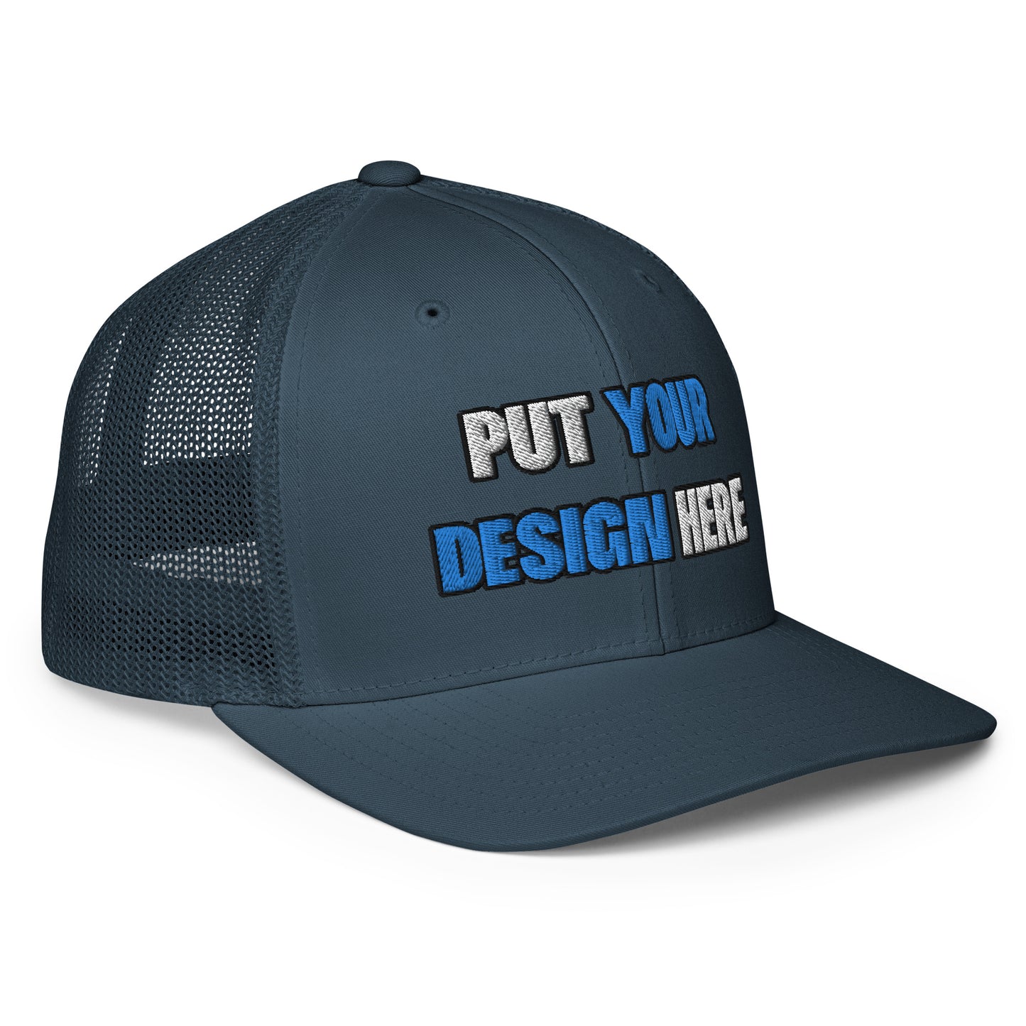 Closed-Back Trucker Cap | Flexfit 6511 - put your design here | standard color - 3D Puff