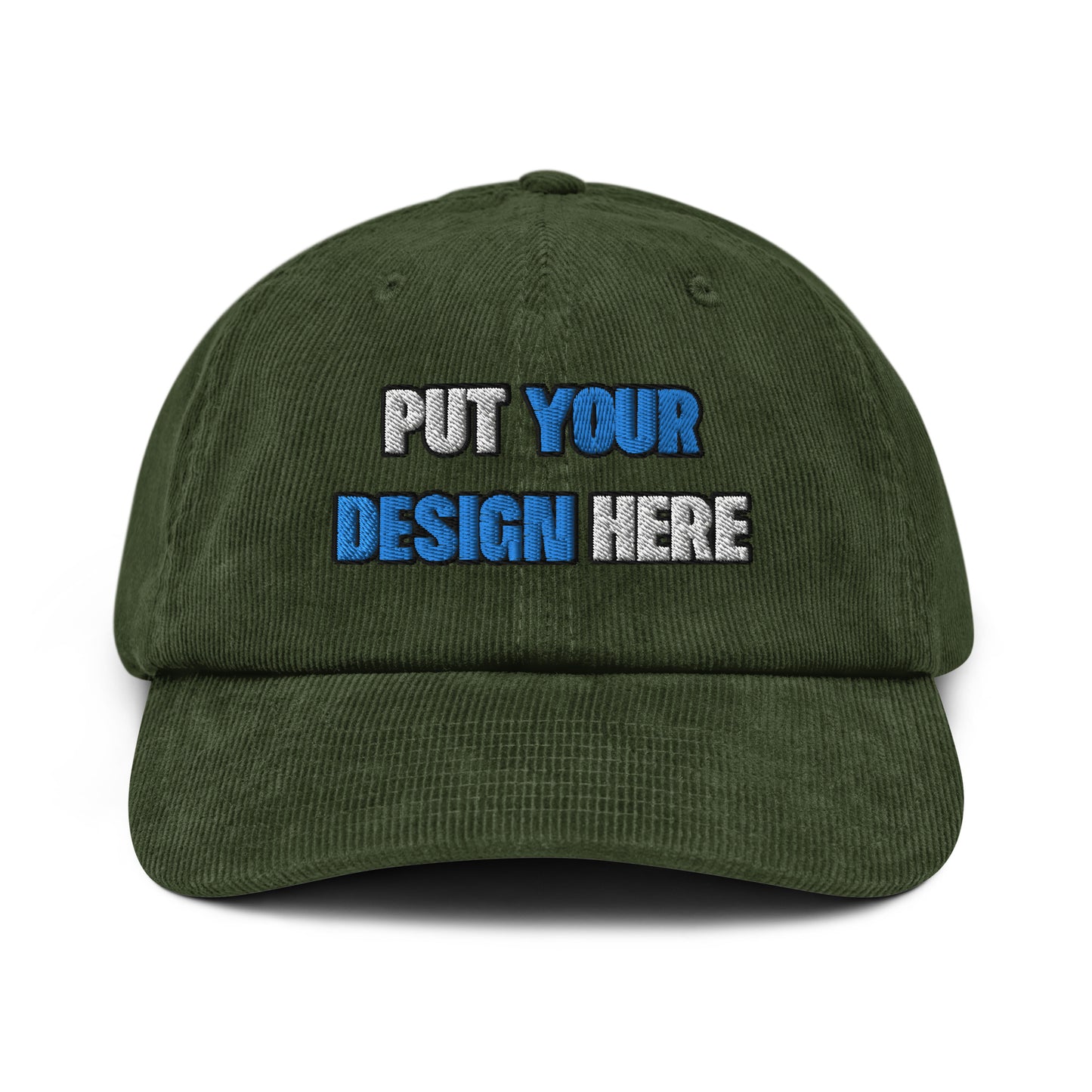 Corduroy Hat | Beechfield B682 - put your design here | standard color - Flat Embroidery