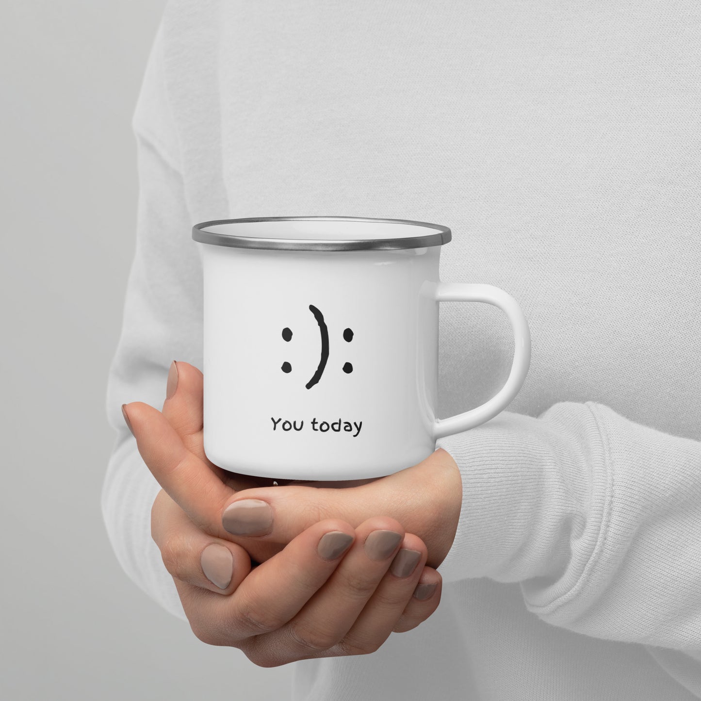 Enamel Mug - you today - print on demand