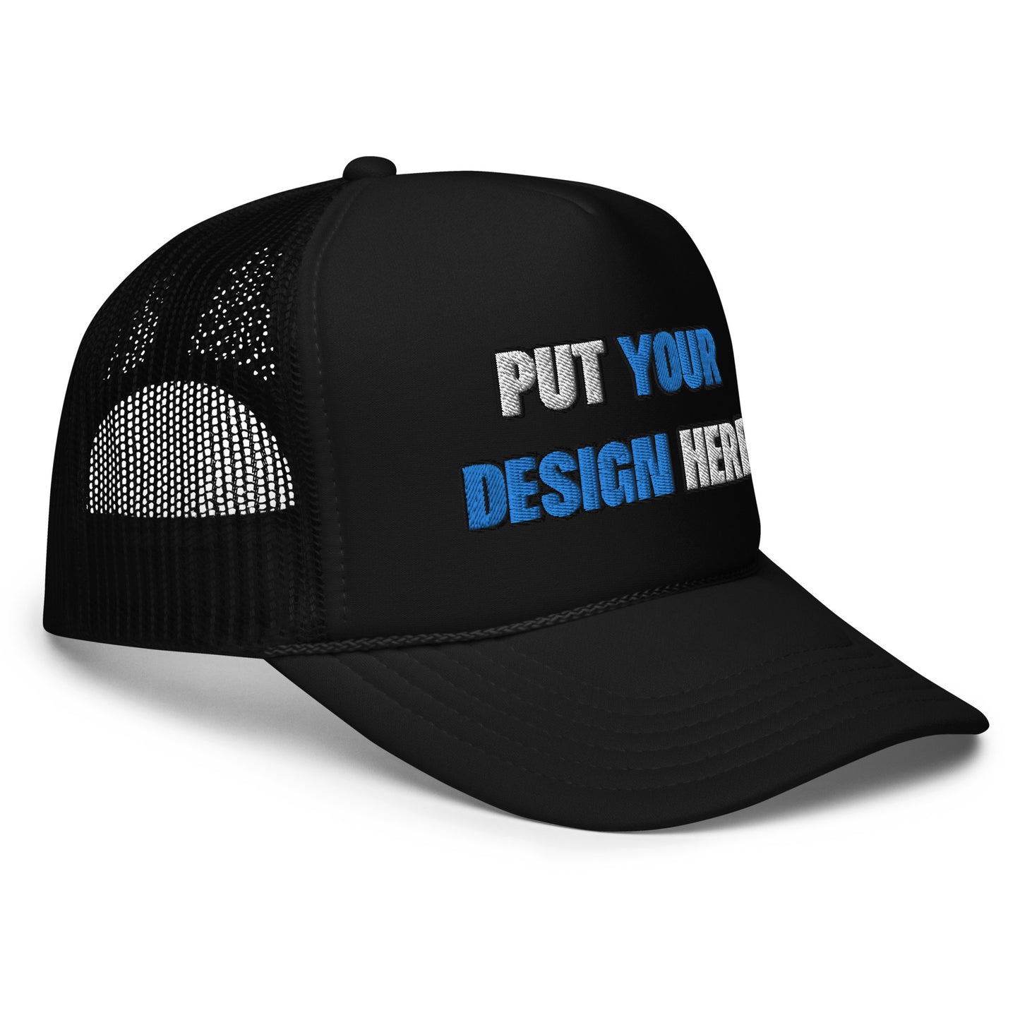 Foam Trucker Hat | Otto Cap 39-165 - put your design here | standard color - Flat Embroidery