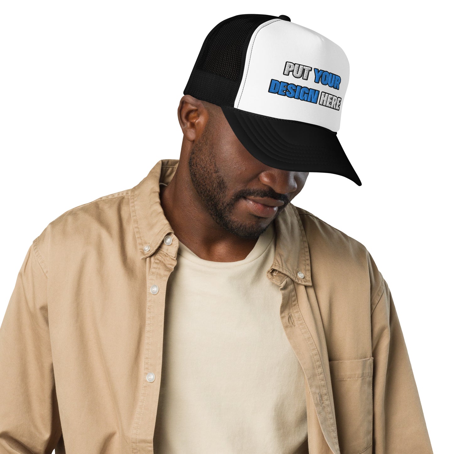 Foam Trucker Hat | Otto Cap 39-165 - put your design here | standard color - Flat Embroidery