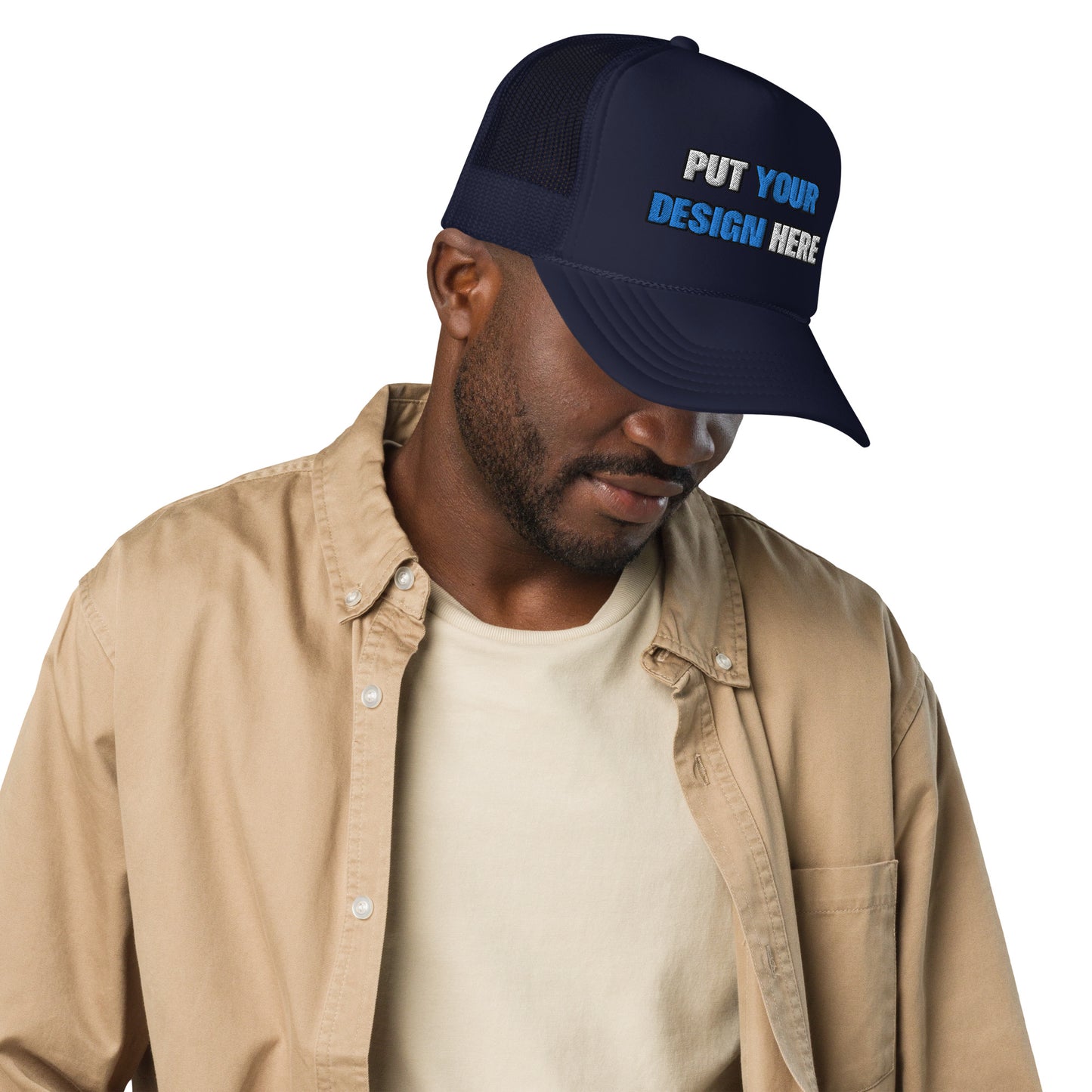 Foam Trucker Hat | Otto Cap 39-165 - put your design here | standard color - Flat Embroidery