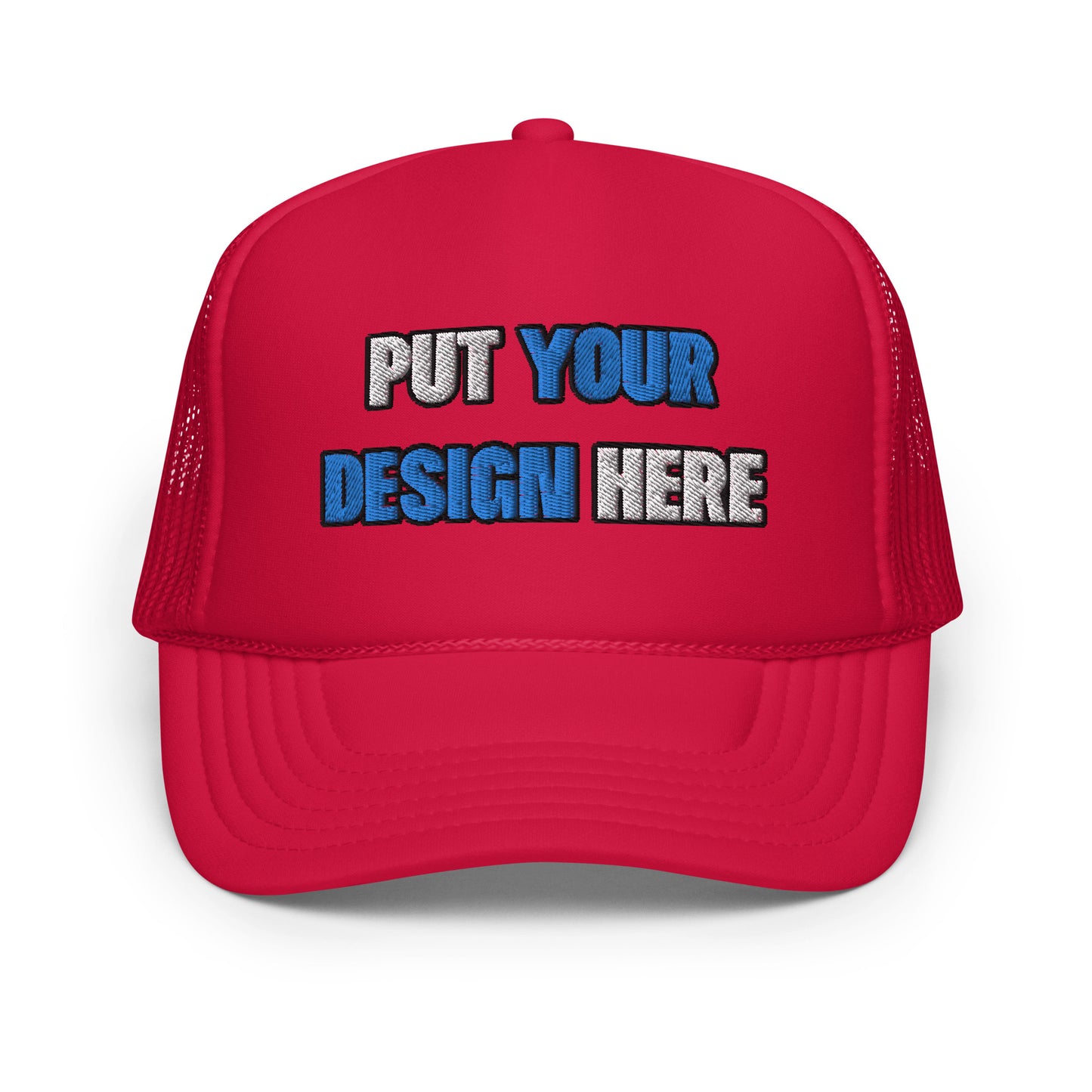 Foam Trucker Hat | Otto Cap 39-165 - put your design here | standard color - Flat Embroidery