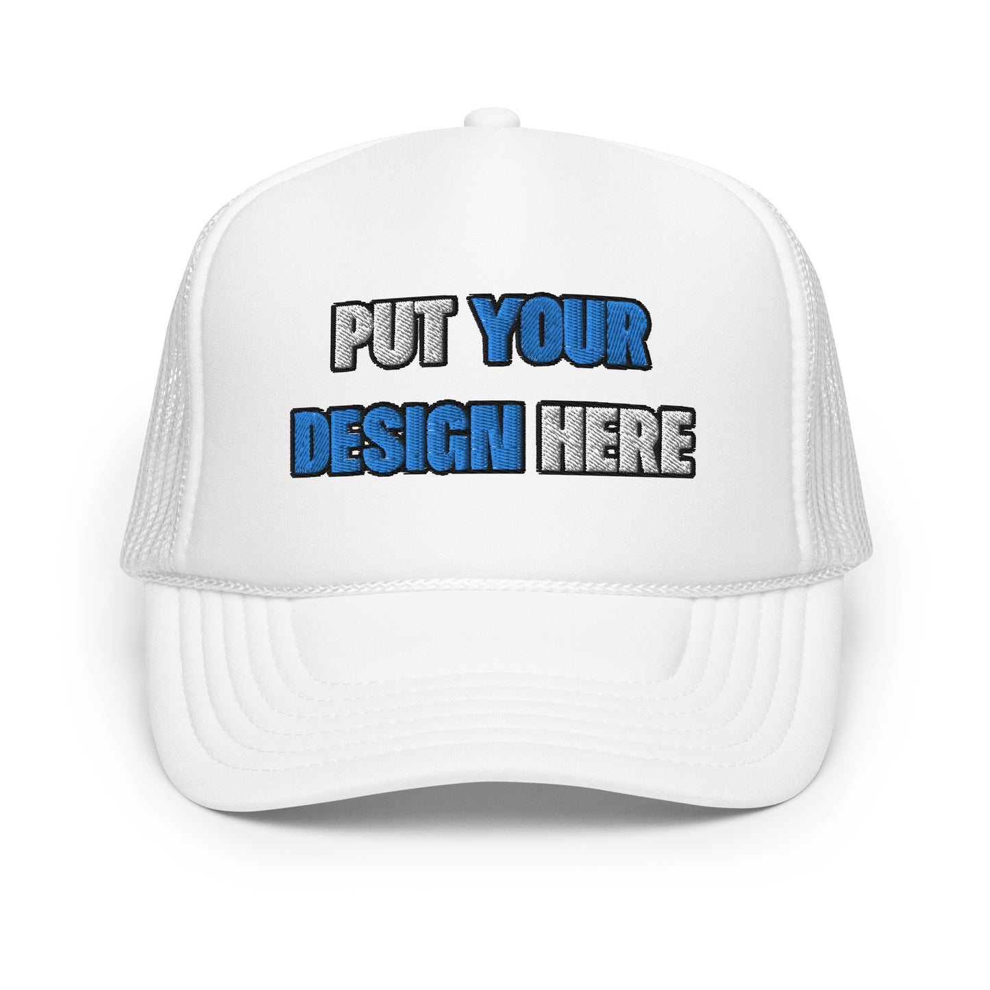 Foam Trucker Hat | Otto Cap 39-165 - put your design here | standard color - Flat Embroidery