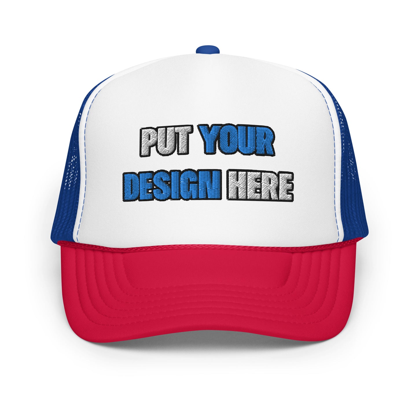 Foam Trucker Hat | Otto Cap 39-165 - put your design here | standard color - Flat Embroidery