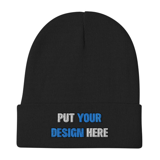 Knit Beanie | Otto Cap 82-480 - print your design here - standard color - 3d puff