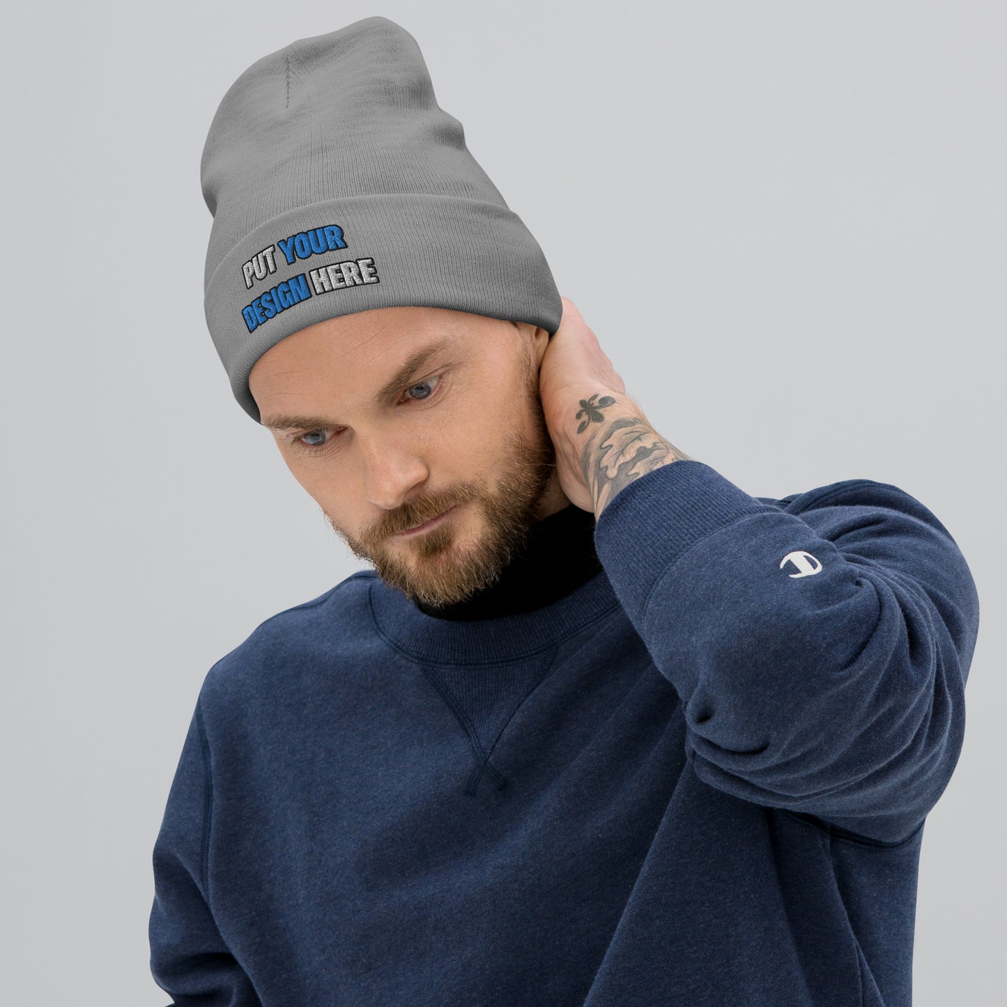 Knit Beanie | Otto Cap 82-480 - put your design here | standard color - Flat Embroidery