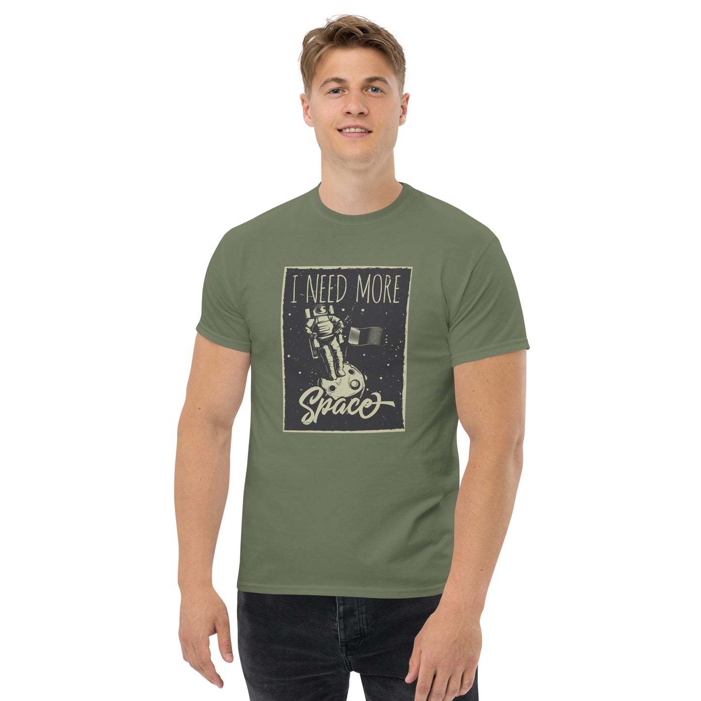 Men's classic tee - i need more space - print on demand