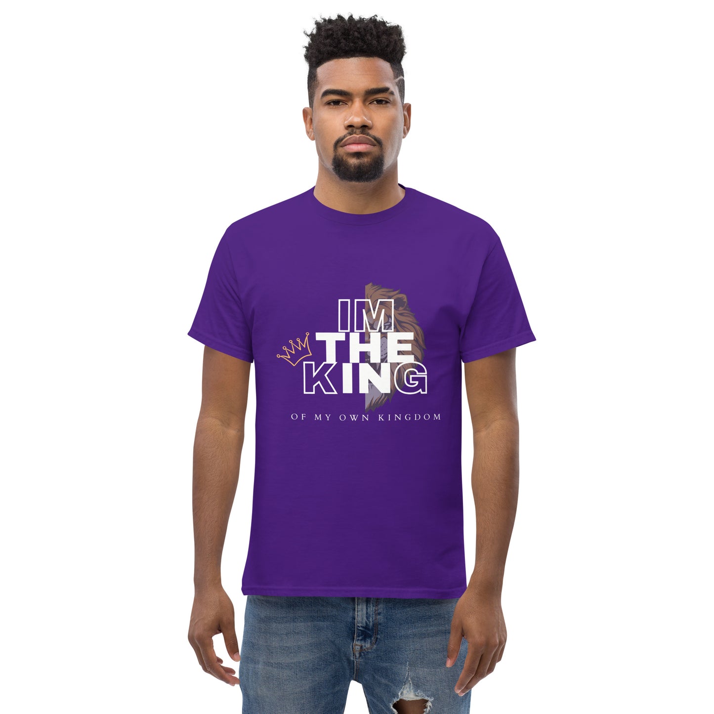 Men's classic tee - i am the king - print on demand