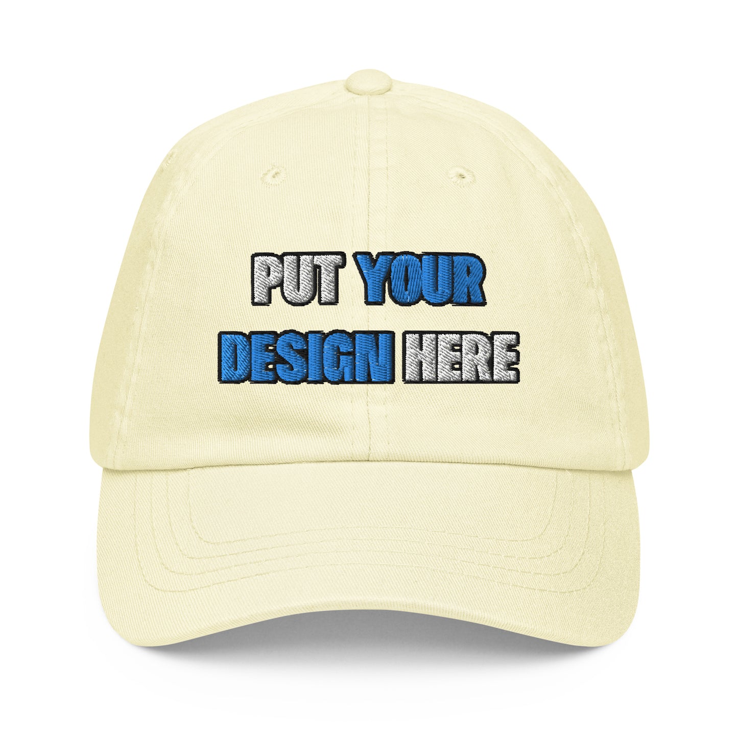 Pastel Baseball Hat | Beechfield B653 - put your design here | standard color - Flat Embroidery