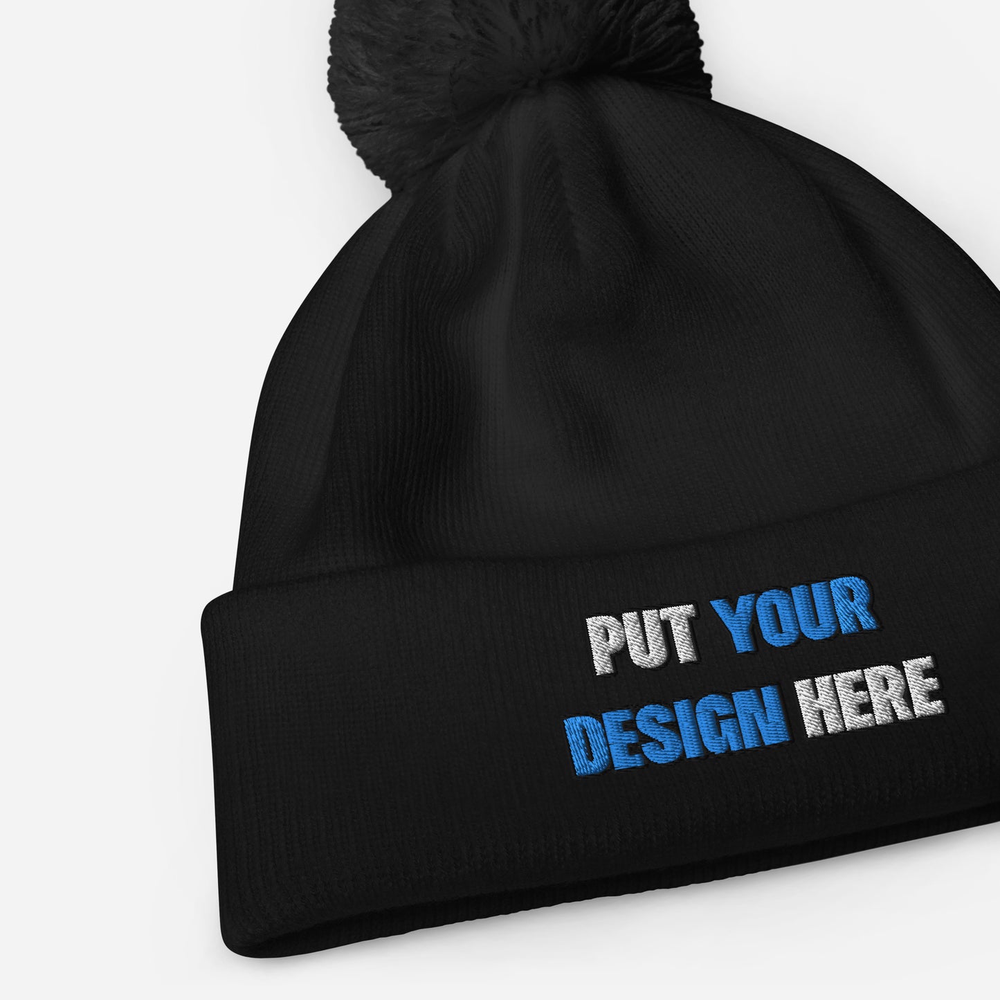 Pom-Pom Beanie | Beechfield B426 - put your design here | standard color - 3D Puff