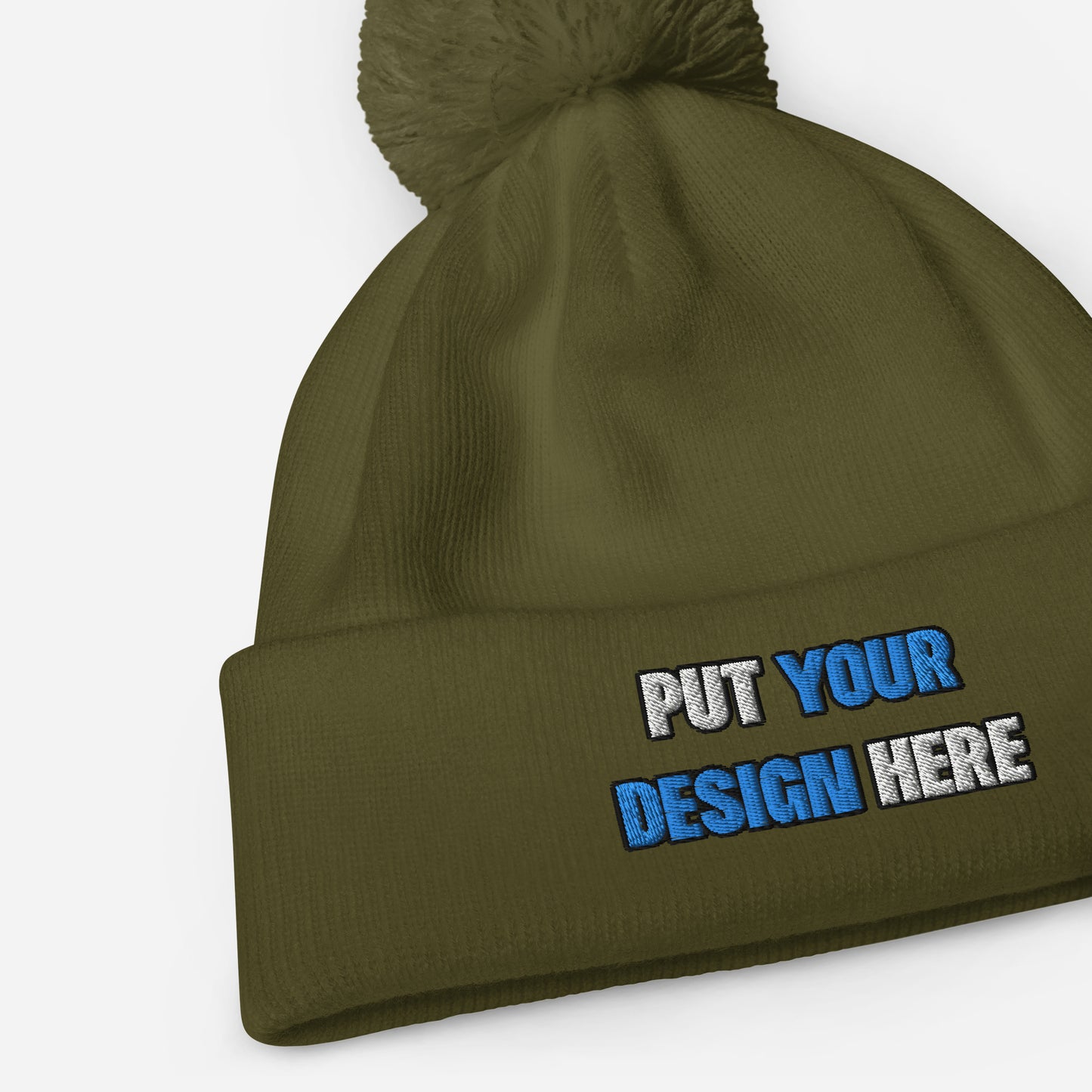 Pom-Pom Beanie | Beechfield B426 - put your design here | standard color - 3D Puff