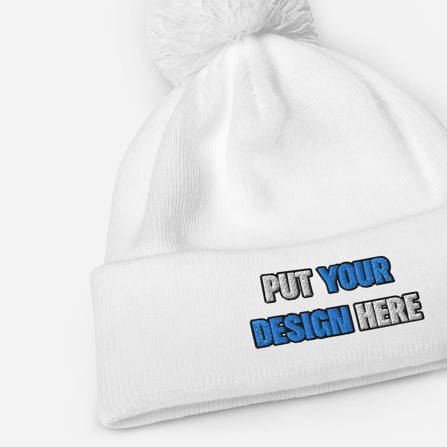 Pom-Pom Beanie | Beechfield B426 - put your design here | standard color - 3D Puff