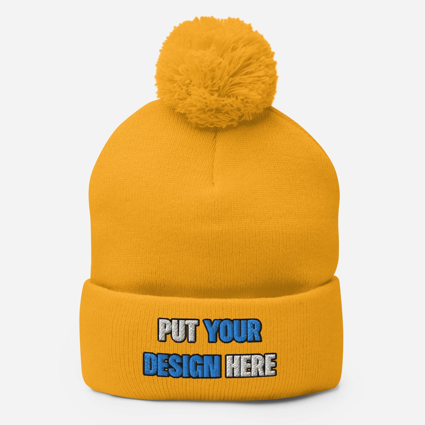 Pom-Pom Knit Cap | Sportsman SP15 - put your design here | standard color - 3D Puff