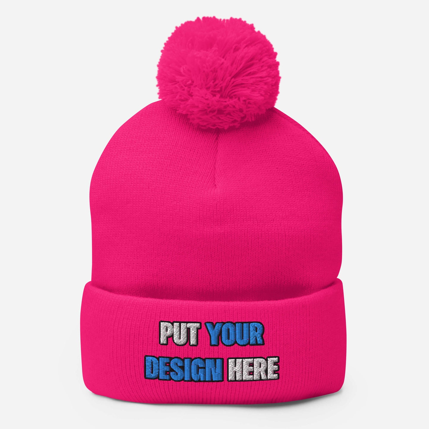 Pom-Pom Knit Cap | Sportsman SP15 - put your design here | standard color - 3D Puff