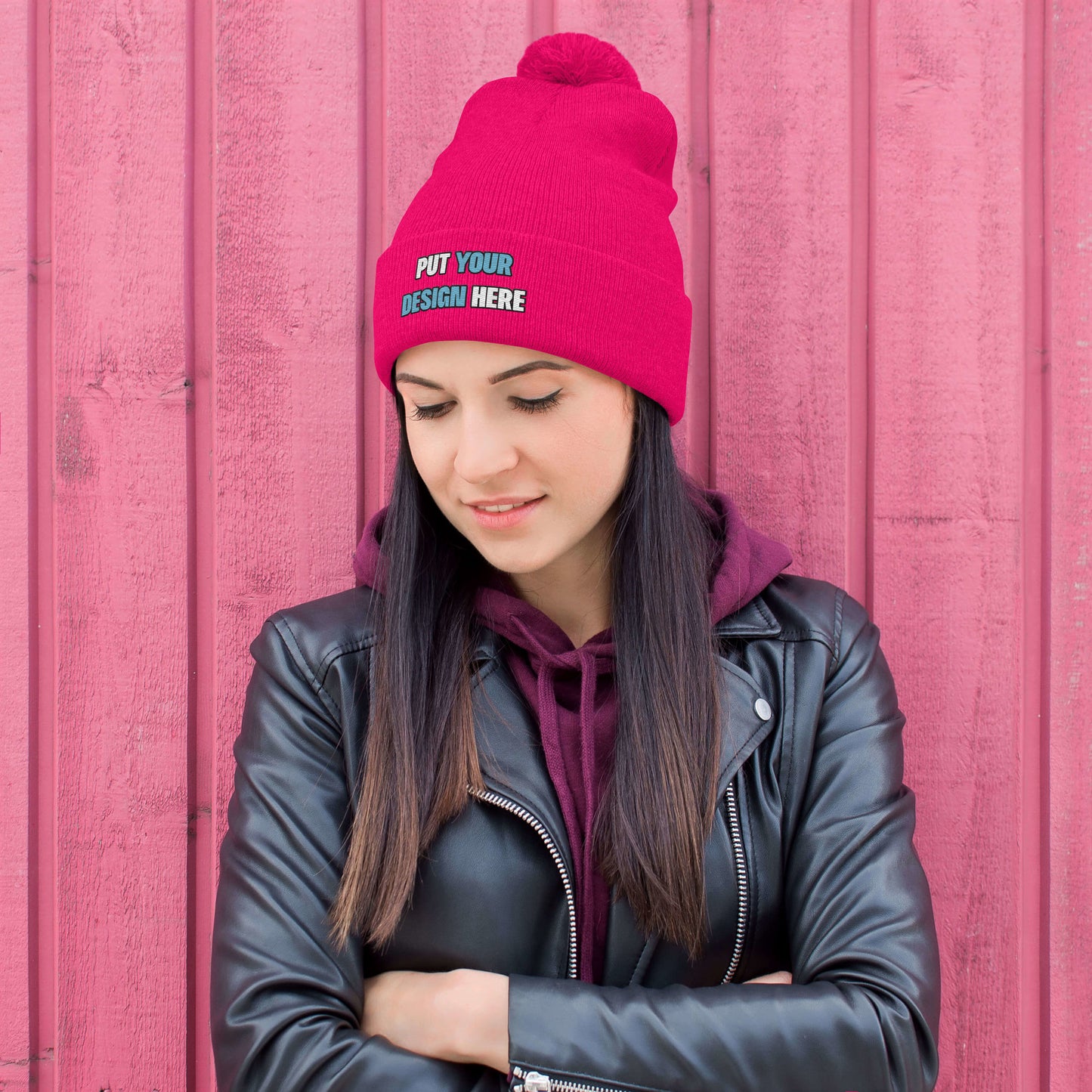 Pom-Pom Knit Cap | Sportsman SP15 - put your design here | unlimited color