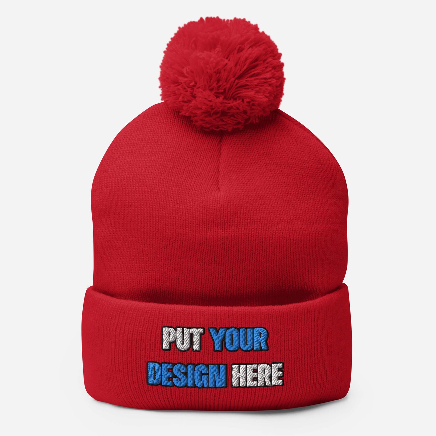 Pom-Pom Knit Cap | Sportsman SP15 - put your design here | standard color - 3D Puff