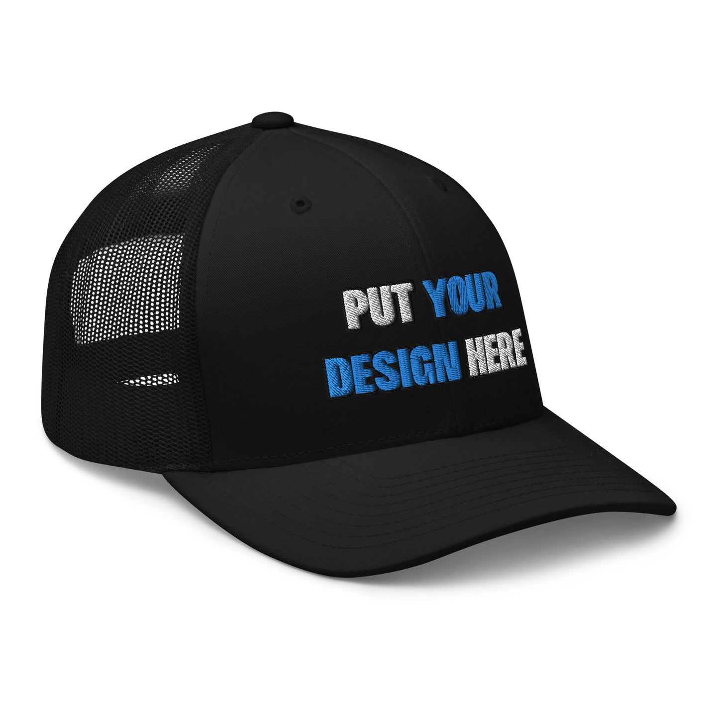 Retro Trucker Hat | Yupoong 6606 | - put your design here - standard color - 3D Puff