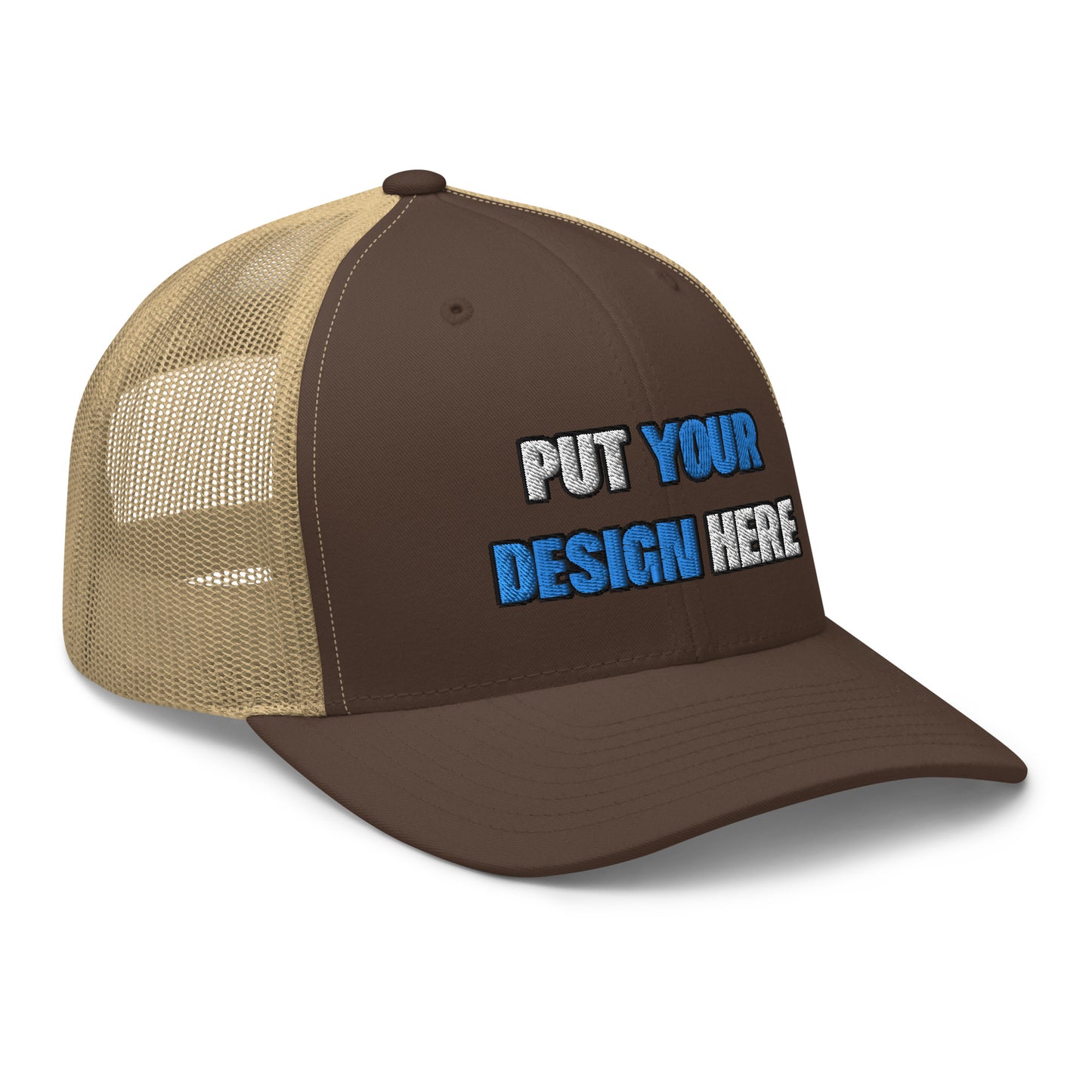 Retro Trucker Hat | Yupoong 6606 | - put your design here - standard color - 3D Puff