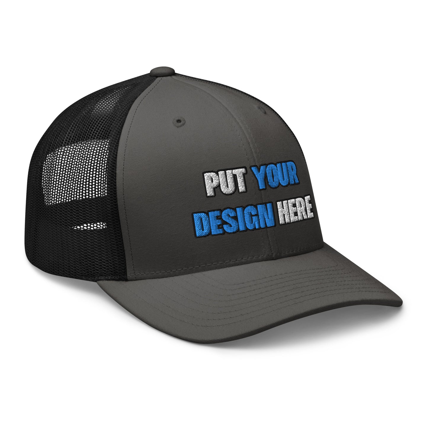 Retro Trucker Hat | Yupoong 6606 | - put your design here - standard color - 3D Puff