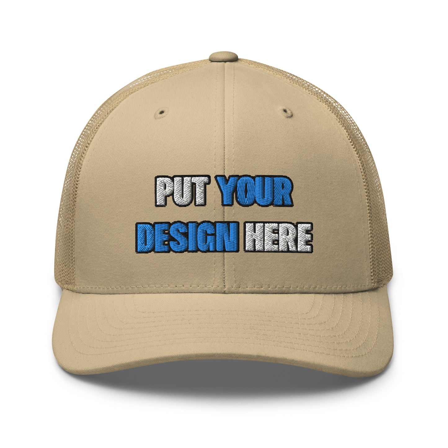 Retro Trucker Hat | Yupoong 6606 | - put your design here - standard color - 3D Puff