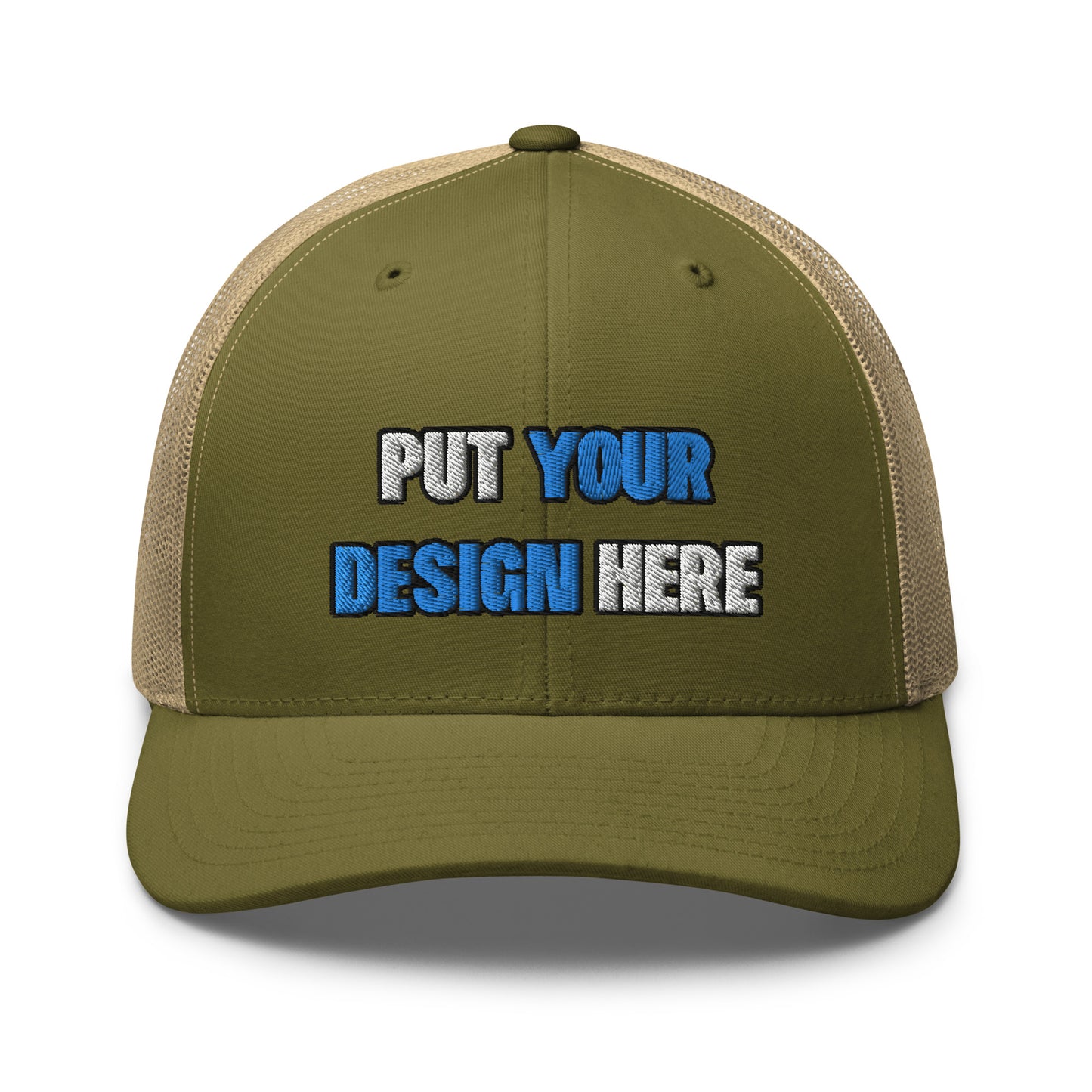 Retro Trucker Hat | Yupoong 6606 | - put your design here - standard color - 3D Puff