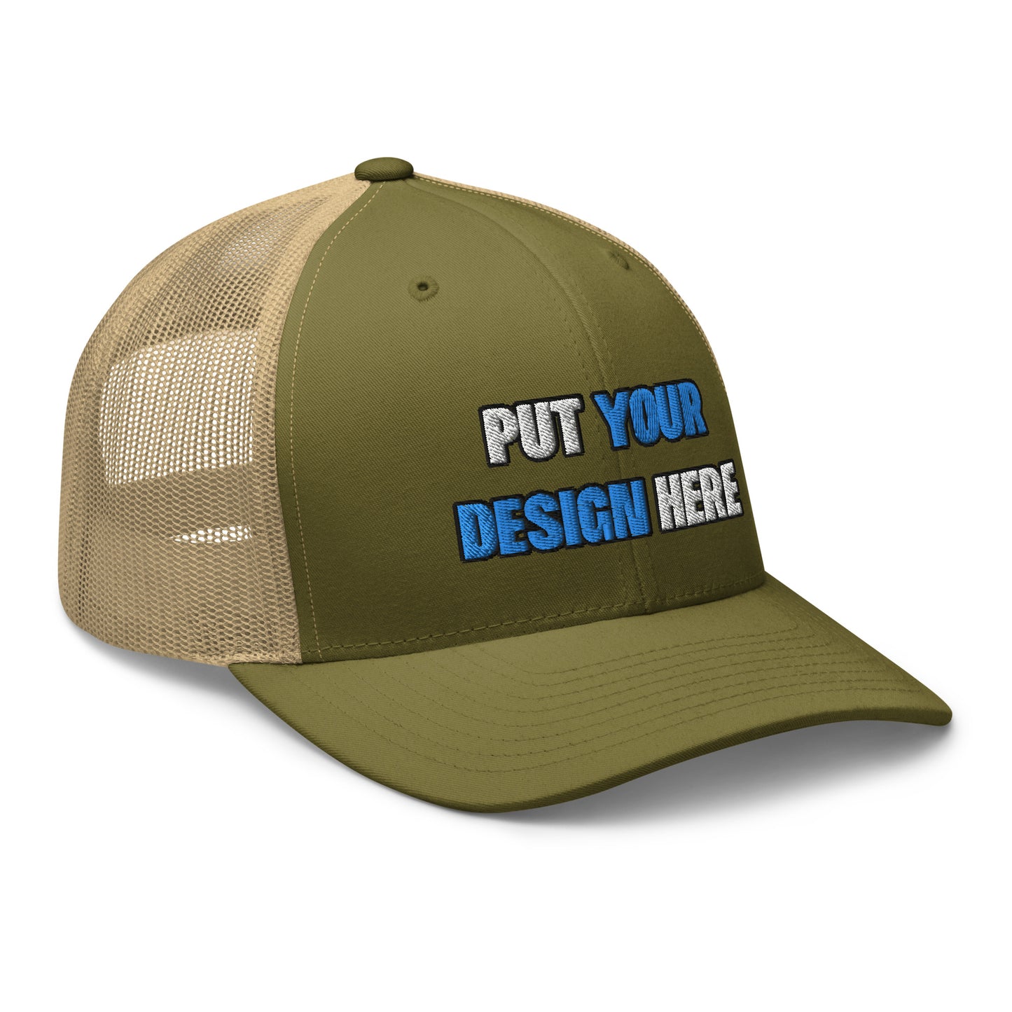 Retro Trucker Hat | Yupoong 6606 | - put your design here - standard color - 3D Puff