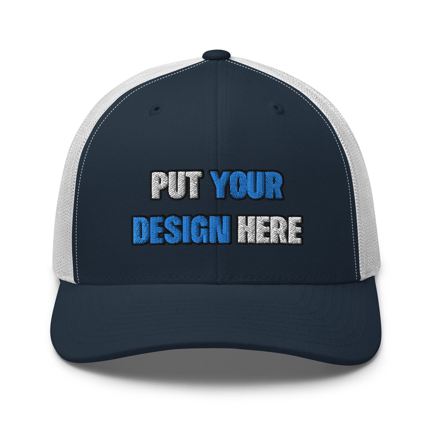 Retro Trucker Hat | Yupoong 6606 | - put your design here - standard color - 3D Puff