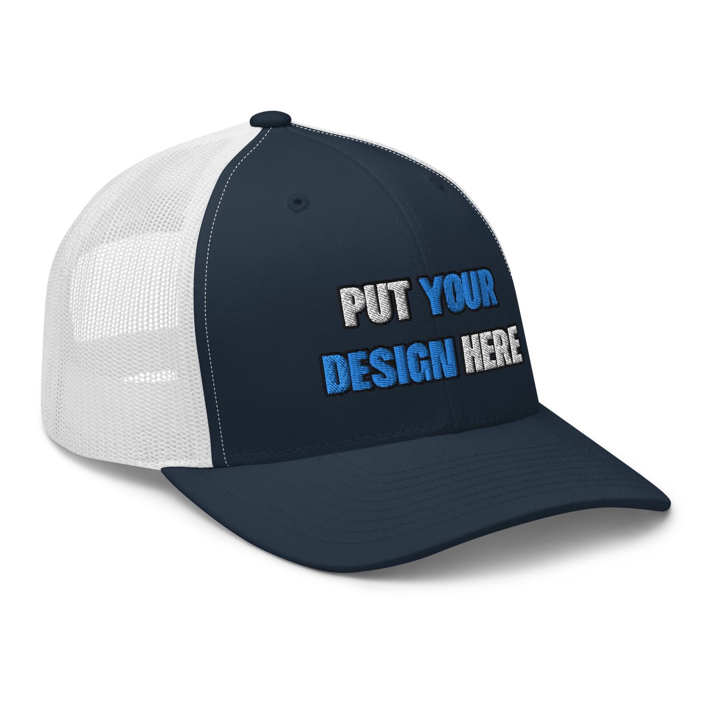 Retro Trucker Hat | Yupoong 6606 | - put your design here - standard color - 3D Puff