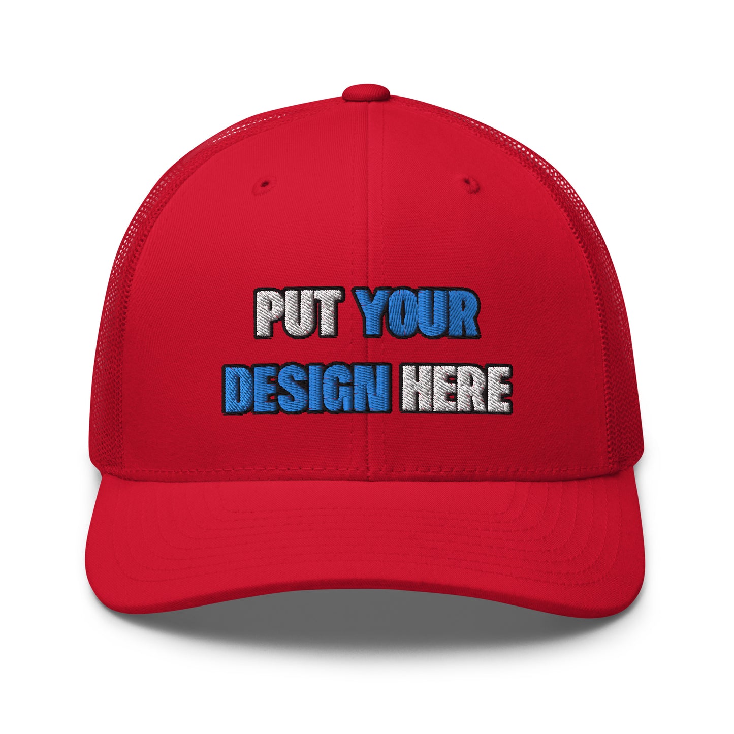 Retro Trucker Hat | Yupoong 6606 | - put your design here - standard color - 3D Puff