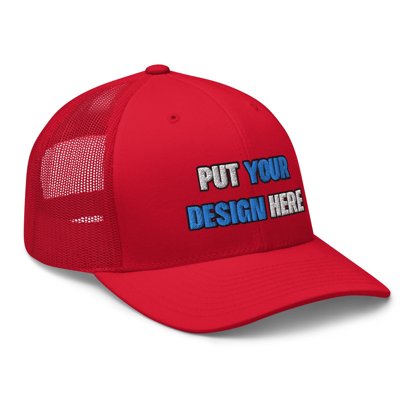 Retro Trucker Hat | Yupoong 6606 | - put your design here - standard color - 3D Puff