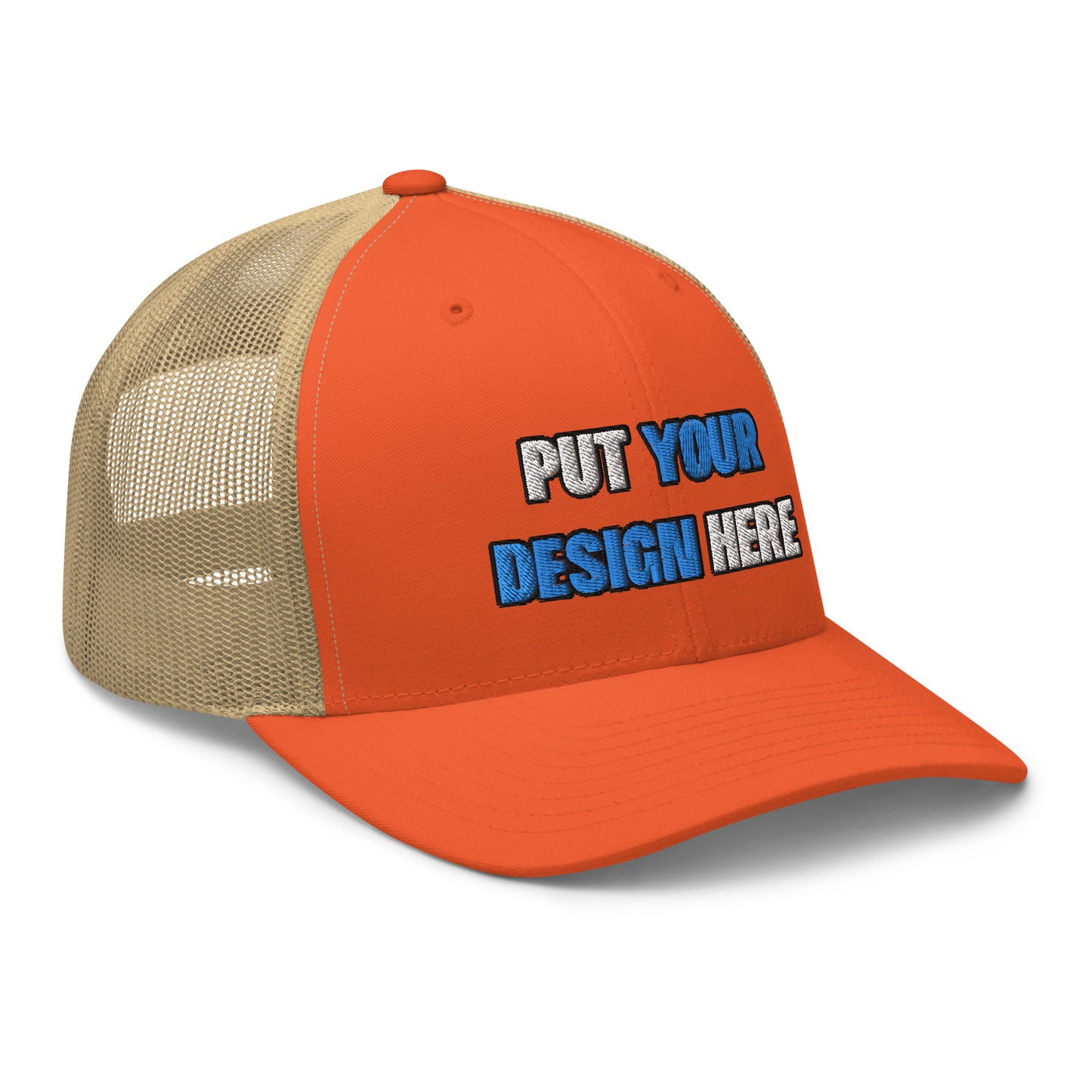 Retro Trucker Hat | Yupoong 6606 | - put your design here - standard color - 3D Puff