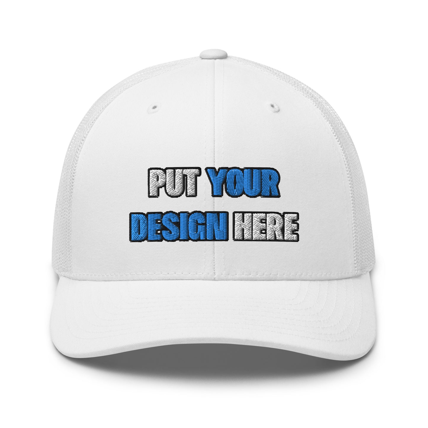 Retro Trucker Hat | Yupoong 6606 | - put your design here - standard color - 3D Puff